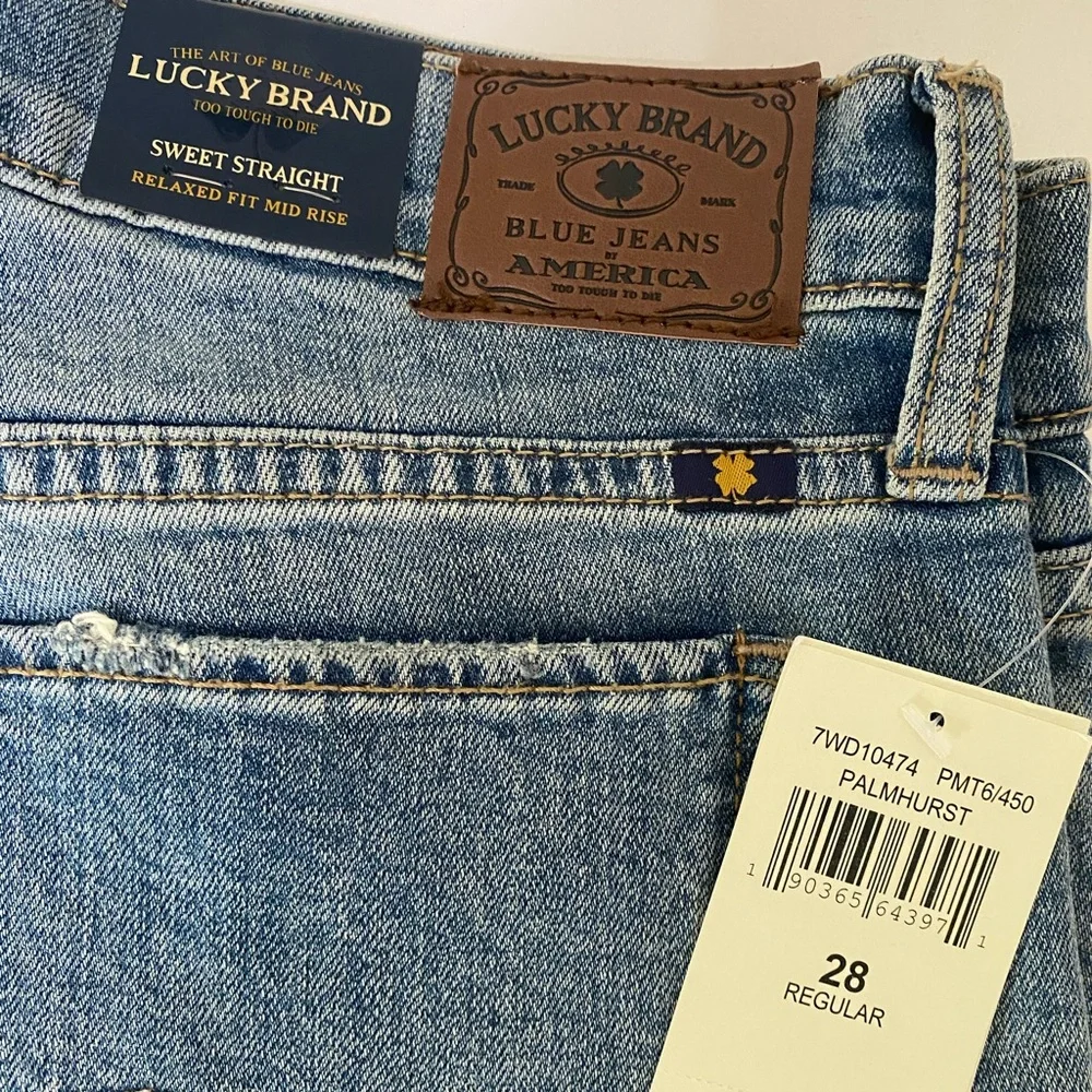 Lucky Brand Sweet Straight Distressed Jeans - Picture 6 of 7